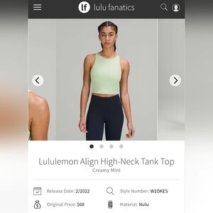 Lululemon Align High-Neck Tank Top